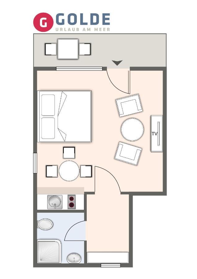 Beach Lodge Beach Lodge Appartement 6 圣彼得奥尔丁 外观 照片